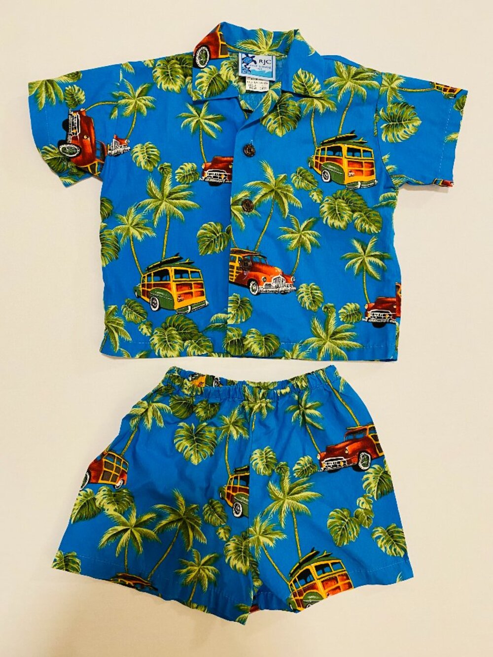 RJC Hawaiian Shirt Shorts Outfit Toddler 24M 🌴🌺 Made in Hawaii